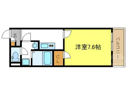 レオネクスト加美北せいわ(1K/1階)の間取り写真