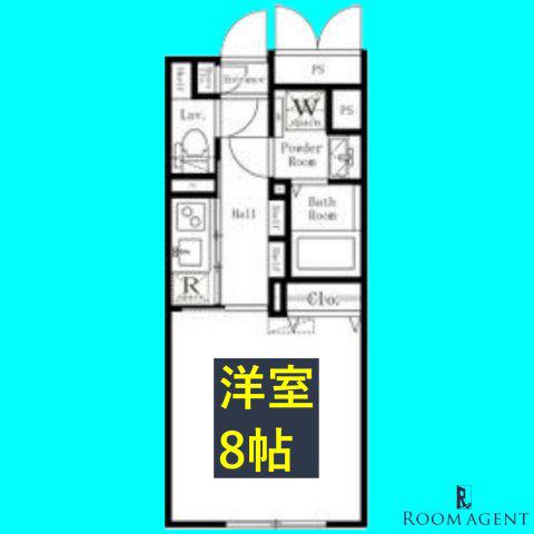 LUORE大曽根(1K/4階)の間取り写真
