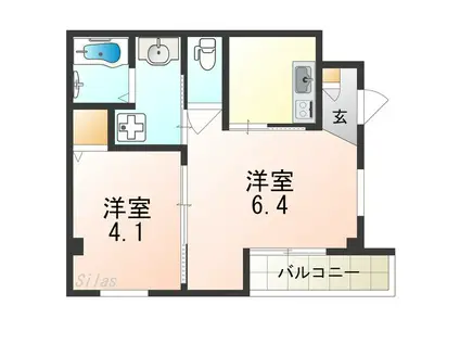 エヌエムトラントキャトフ(2K/3階)の間取り写真