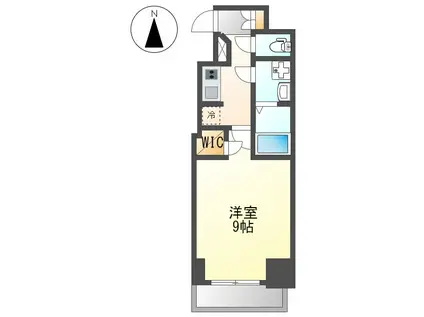 S-RESIDENCE東別院(1K/4階)の間取り写真