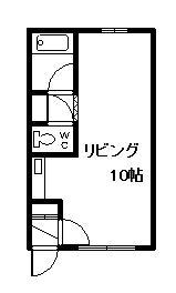 コーポさえき(ワンルーム/1階)の間取り写真
