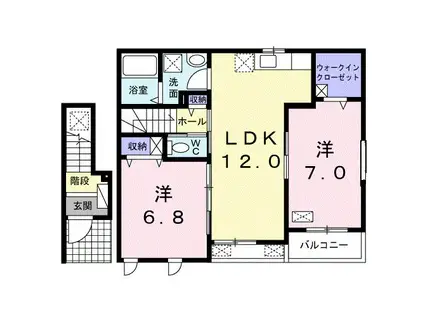 KS FLAT(2LDK/2階)の間取り写真