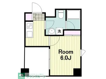 XEBEC川崎II(1K/4階)の間取り写真