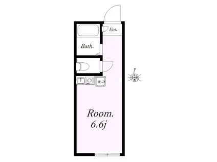 ユナイト上星川コントルノ(ワンルーム/1階)の間取り写真