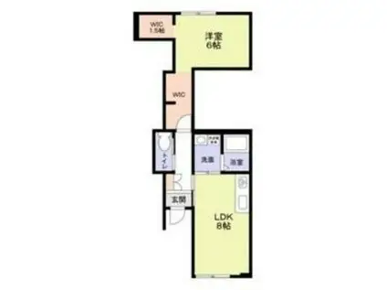 豊島区高松3丁目計画(1LDK/1階)の間取り写真