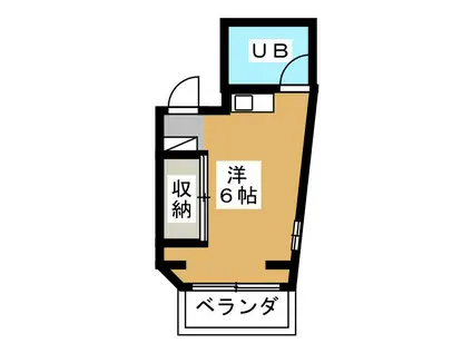 ルーチェ(ワンルーム/2階)の間取り写真