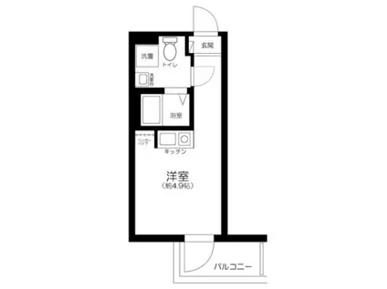 KMS COYO西日暮里(ワンルーム/4階)の間取り写真