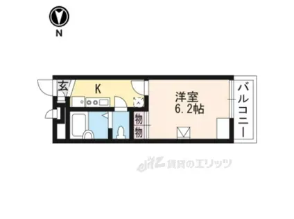 レオパレスドミール(1K/3階)の間取り写真