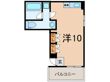 AMITIEIII(ワンルーム/4階)の間取り写真