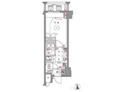 セジョリ南品川(1K/5階)の間取り写真