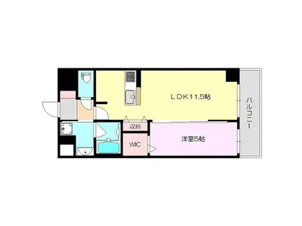 グランディア大阪ノース(1LDK/7階)の間取り写真