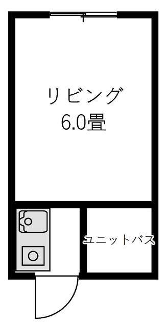 サンライズ七里(ワンルーム/2階)の間取り写真