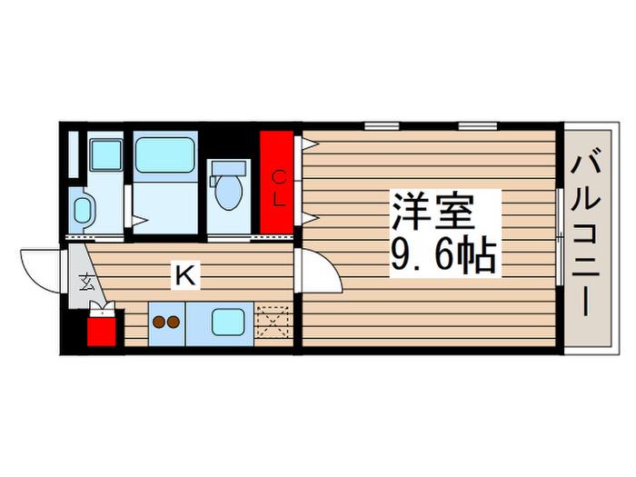 MILONGA(1K/3階)の間取り写真