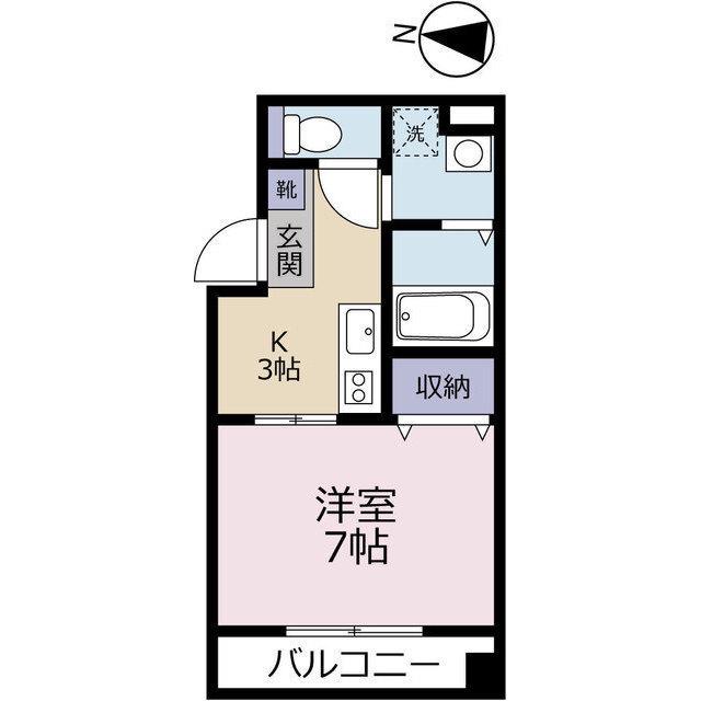 ティファニーIZUMI(1K/3階)の間取り写真
