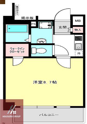ハイツ リベラ(1K/1階)の間取り写真