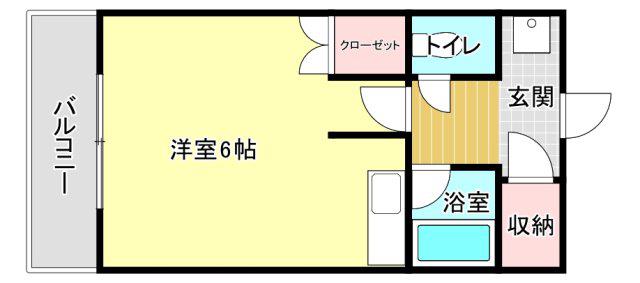 コナビック 紺屋町(ワンルーム/4階)の間取り写真