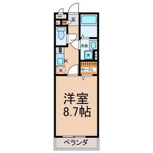 ドルフしらかね(1K/1階)の間取り写真