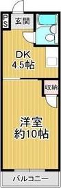 リアライズ尾頭橋(1DK/7階)の間取り写真