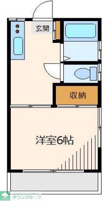 アイコーポ71(1K/1階)の間取り写真