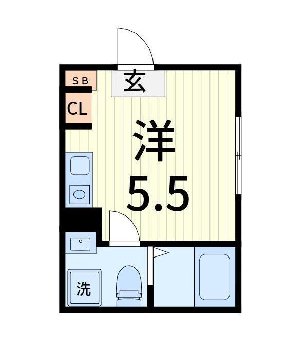 EPICER柴又(ワンルーム/3階)の間取り写真