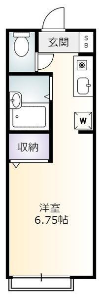 サンコーポ(ワンルーム/1階)の間取り写真