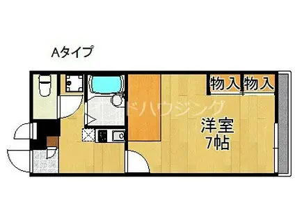 レオパレスMK(1K/1階)の間取り写真