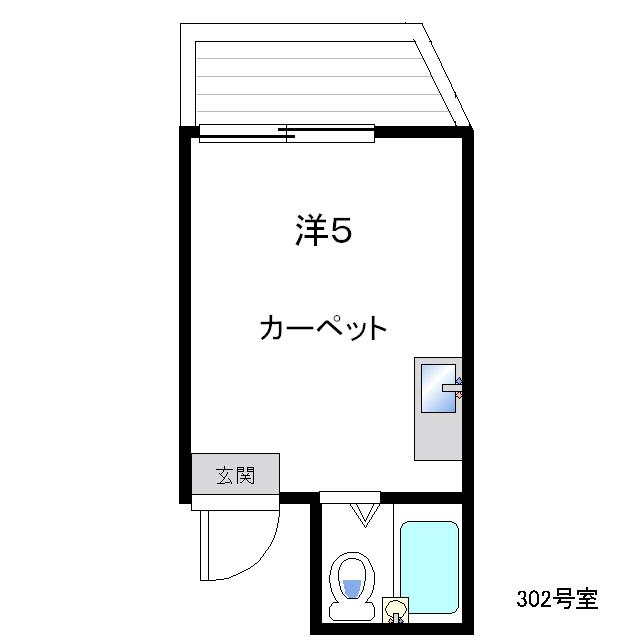 日興パレセゾン中野(ワンルーム/3階)の間取り写真