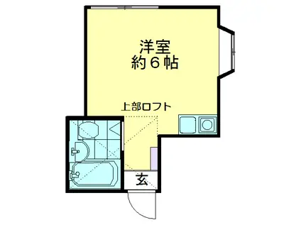 センチュリーパレス(ワンルーム/2階)の間取り写真