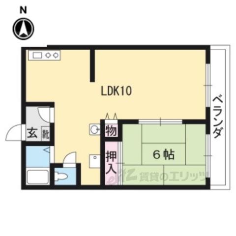 レグルスコート(1LDK/1階)の間取り写真