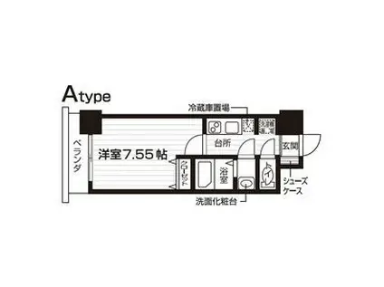 NASIC仙台東口(1K/10階)の間取り写真