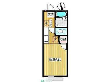 ジャスミンガーデン吉祥寺(1K/1階)の間取り写真