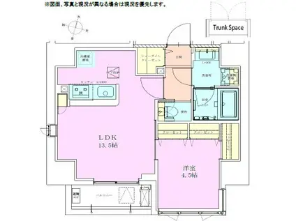 恵比寿レジデンス参番館(1LDK/8階)の間取り写真