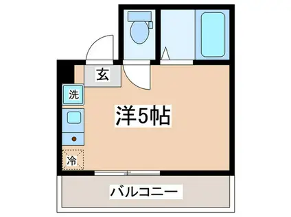 アンジュ清新(ワンルーム/1階)の間取り写真