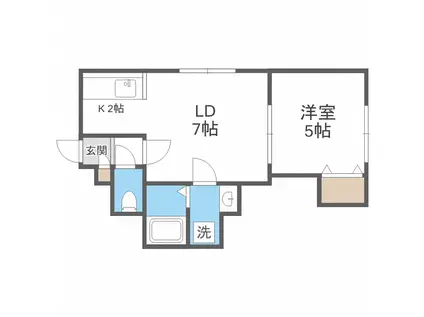 シャルルロワ(1LDK/3階)の間取り写真