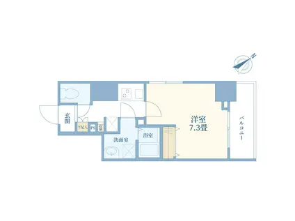 コリンシアン東池袋(1K/10階)の間取り写真