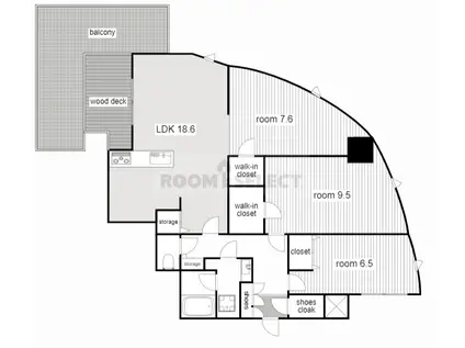 ウエストIN上前津(3LDK/13階)の間取り写真