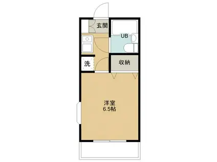 パシフィックハウス(1K/2階)の間取り写真