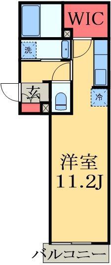 セジュールホンダB棟(ワンルーム/1階)の間取り写真