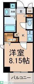 シャルマン新栄(1K/9階)の間取り写真