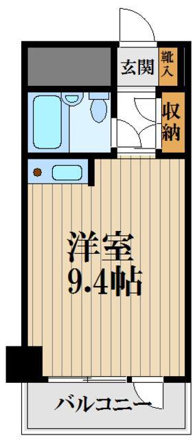 ツインリーフ国分寺(ワンルーム/1階)の間取り写真