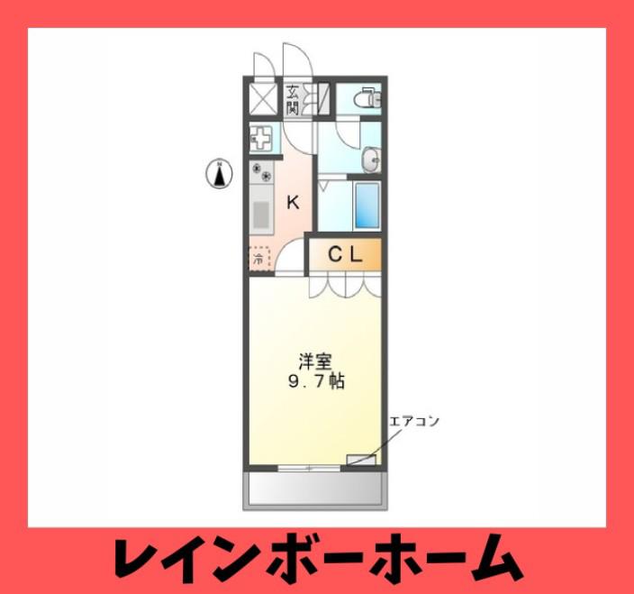 フェニックス(1K/2階)の間取り写真