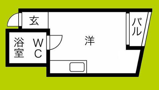 コンフォート今津(ワンルーム/3階)の間取り写真