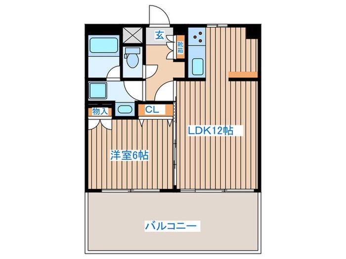 イーストプラザ名掛丁(1LDK/10階)の間取り写真