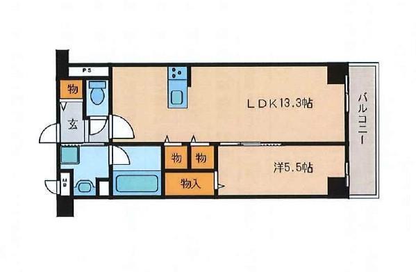 OAFLAT阿成(1LDK/1階)の間取り写真
