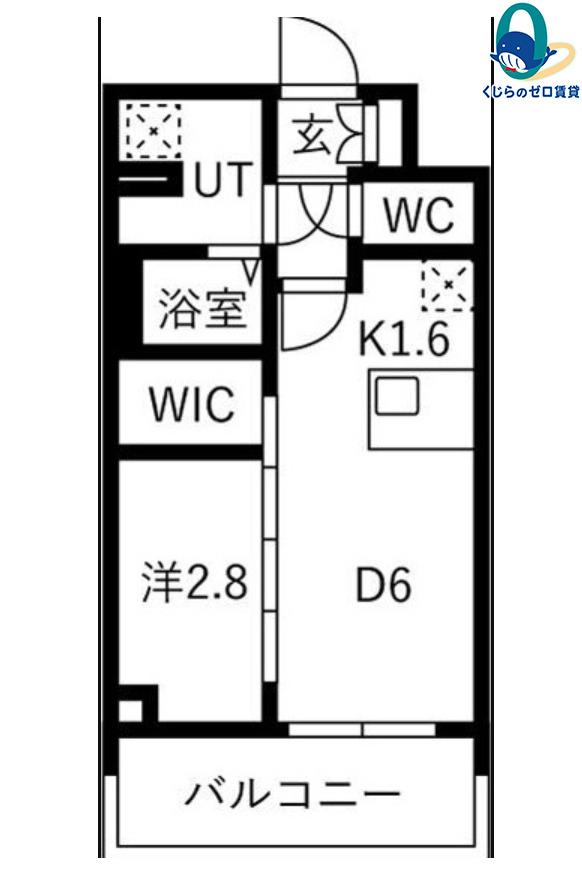 メイクスアート名古屋リニアFRONT(1DK/9階)の間取り写真