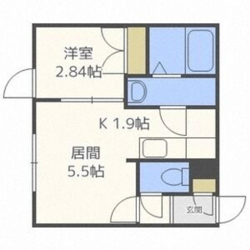 ラメゾンドボヌール(1LDK/3階)の間取り写真