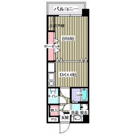 ミカエル・21(1DK/5階)の間取り写真