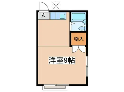 メゾン・ド・ジャン(ワンルーム/1階)の間取り写真