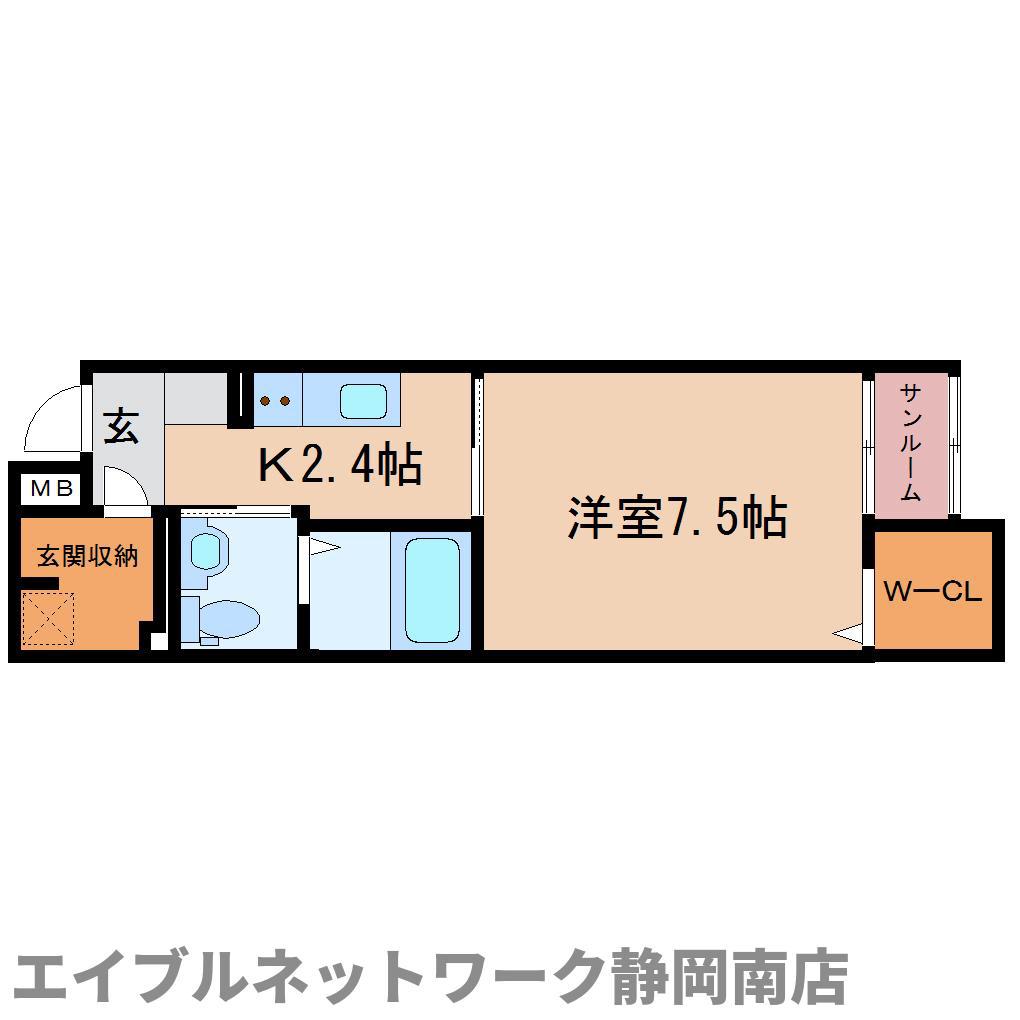 ジュリアコート(1K/1階)の間取り写真