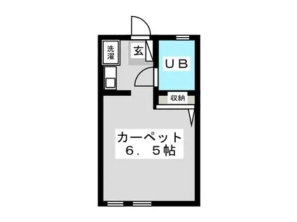 アトリエ(ワンルーム/2階)の間取り写真